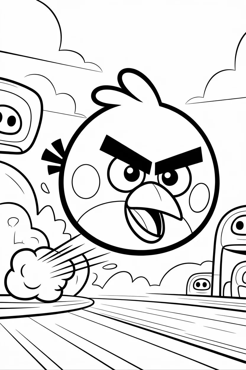 cartoon angry birds coloring pages free printable