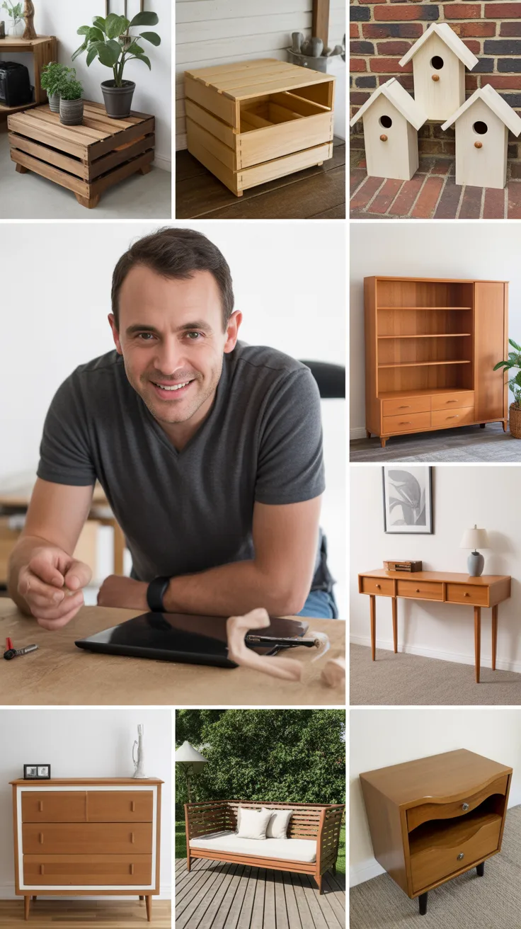 Woodworking Project Collage