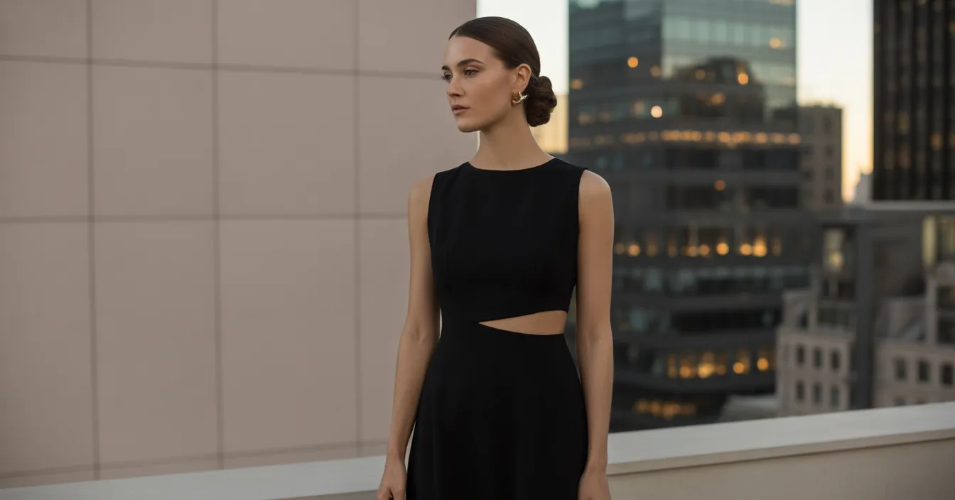 Chic Black Midi Dress