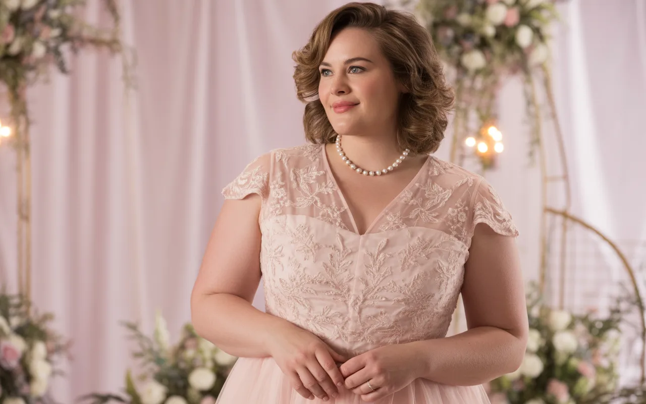 Embroidered Tulle Midi Dress