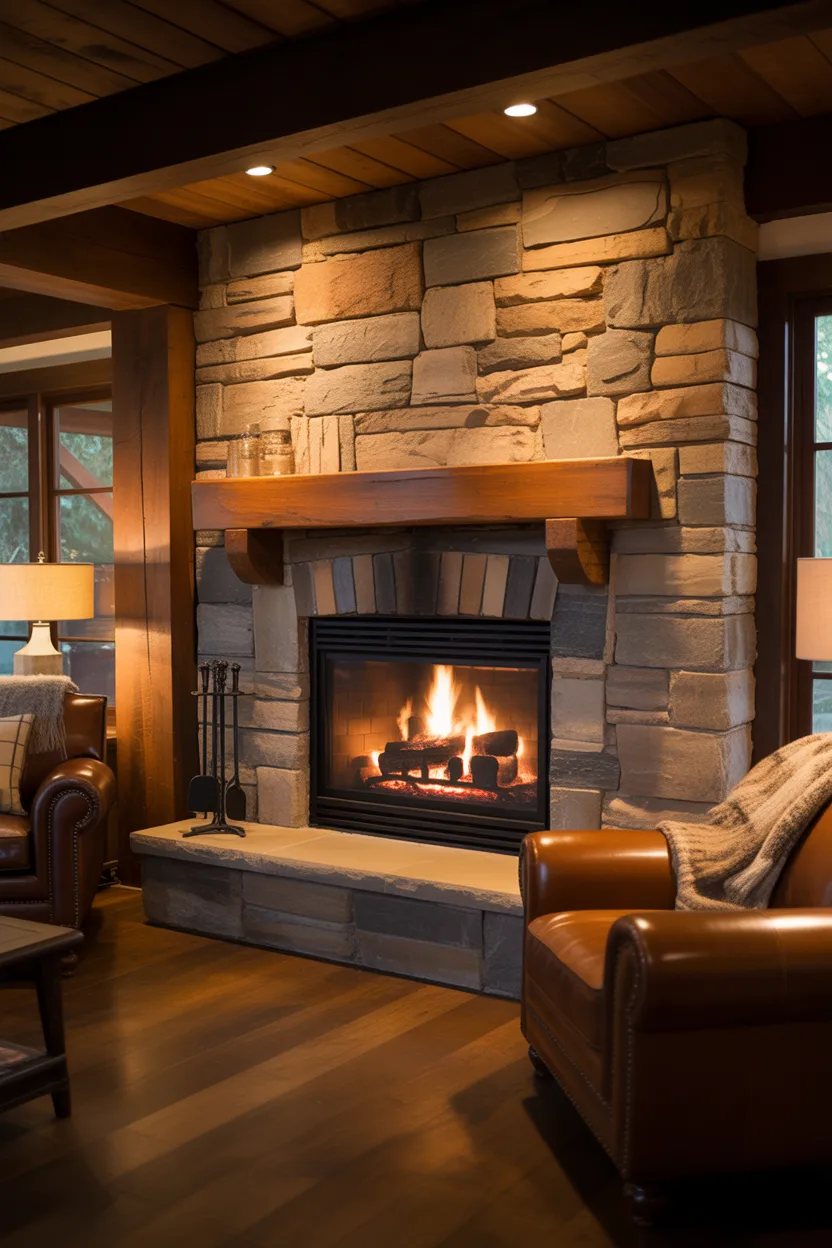 Corner Fireplace Ideas