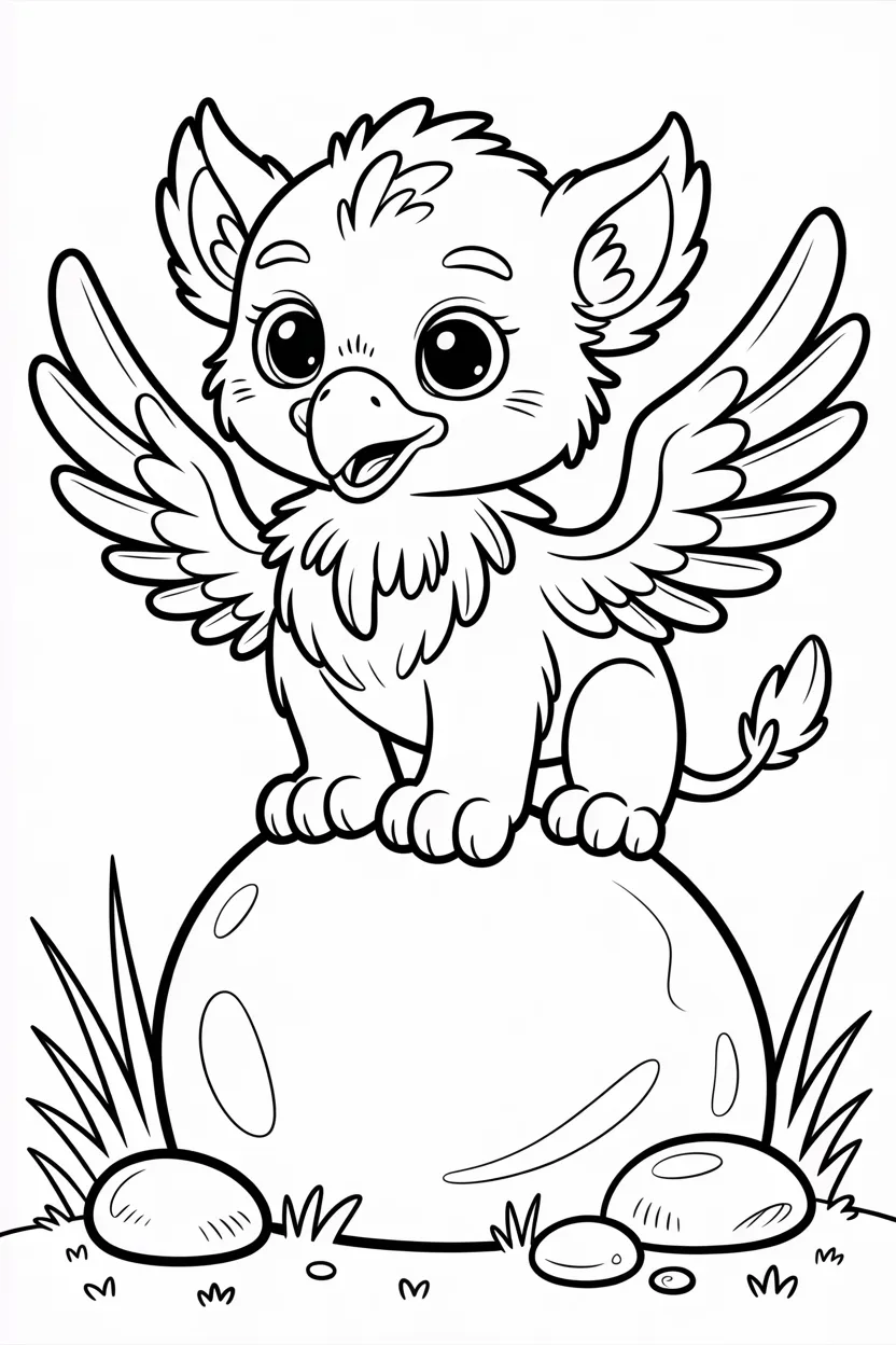 5 Griffin coloring pages free printable