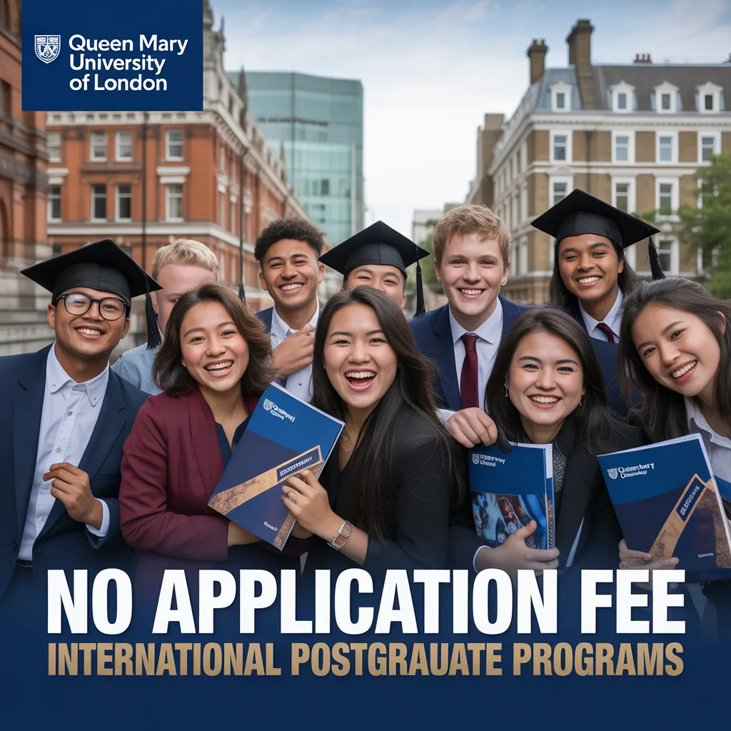 Queen Mary University of London Postgraduate Programs: No Application Fee for International Students
