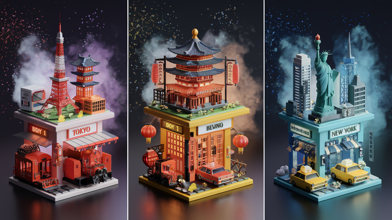 AI插圖名稱:微型模仿盒子