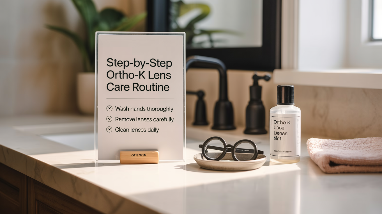 Step-by-step Ortho-K lens care routine for safe overnight wear