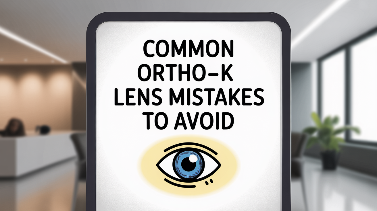 Common Ortho-K lens care mistakes to avoid for healthy eyes