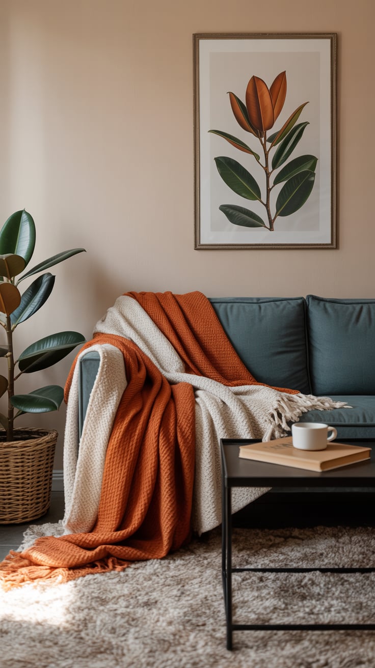 Living Room Fall Decor Ideas