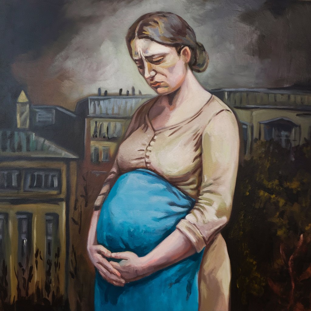 Charlotte Salomon i la Naternitat d'Elna. Imatge generada amb IA.