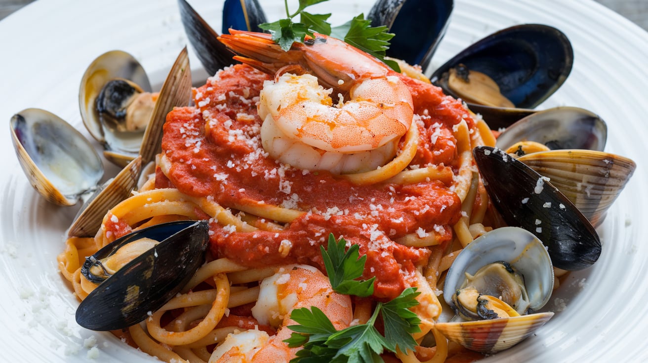 Linguine Fra Diavolo – Devilishly Spicy Seafood Pasta