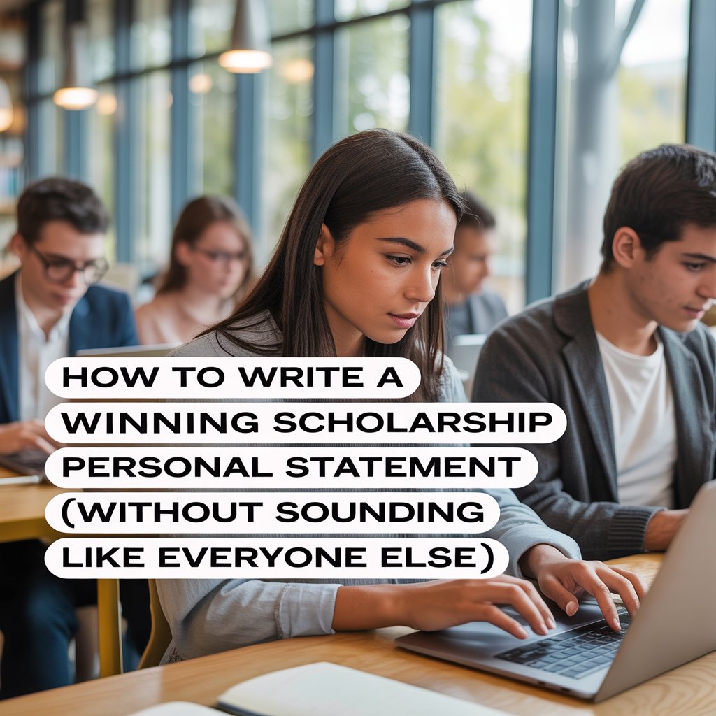 How to Write a Winning Scholarship Personal Statement (Without Sounding Like Everyone Else)