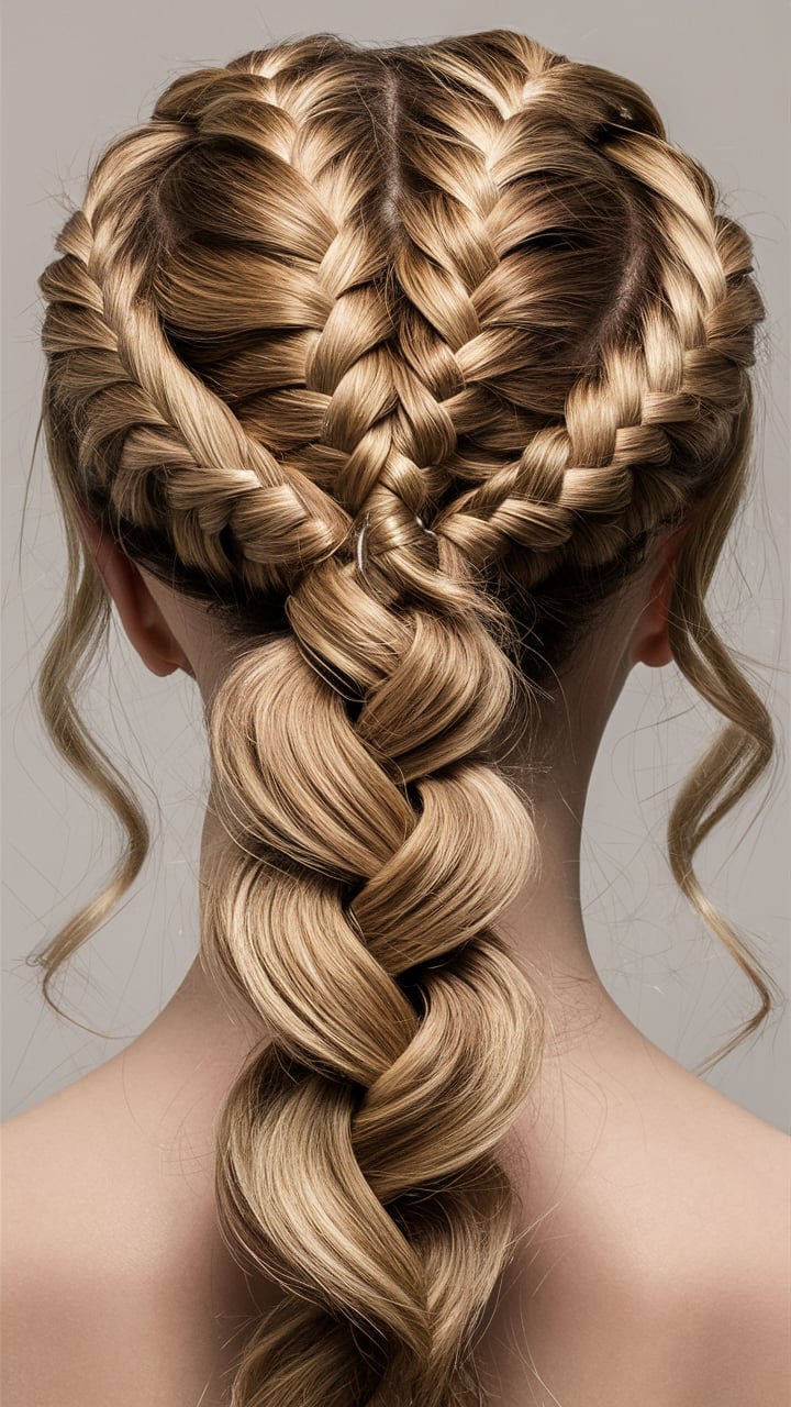 Dutch Braided Ponytail for little girls