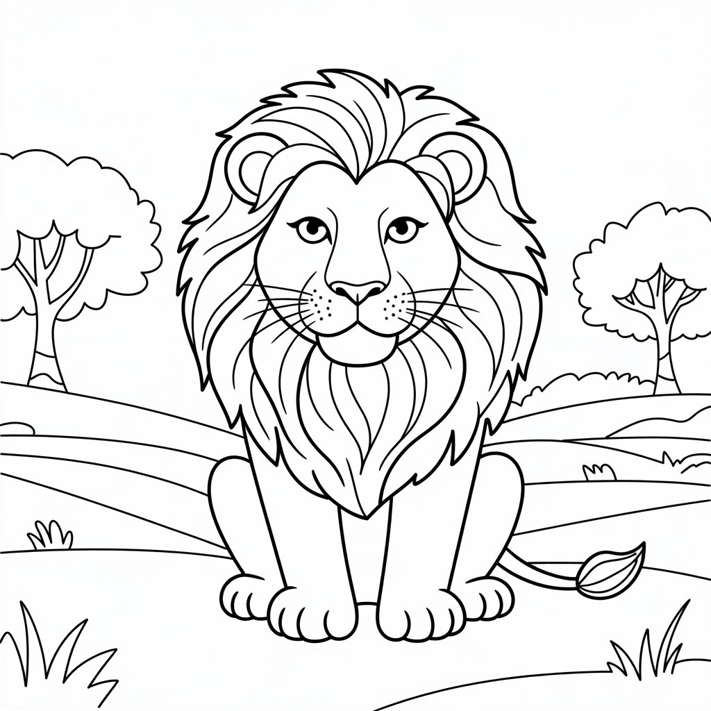 lion coloring pages 