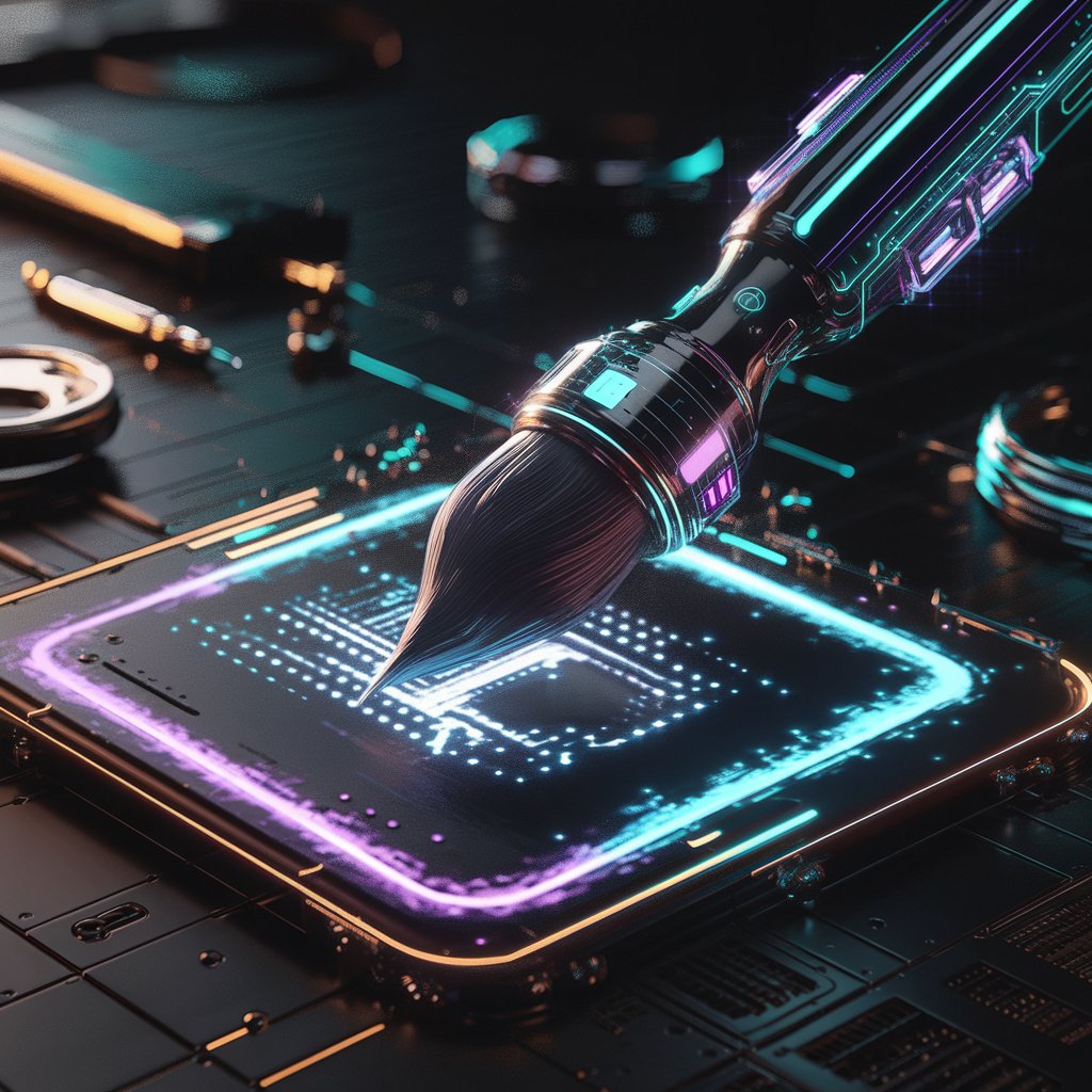 AI Neon Canvas