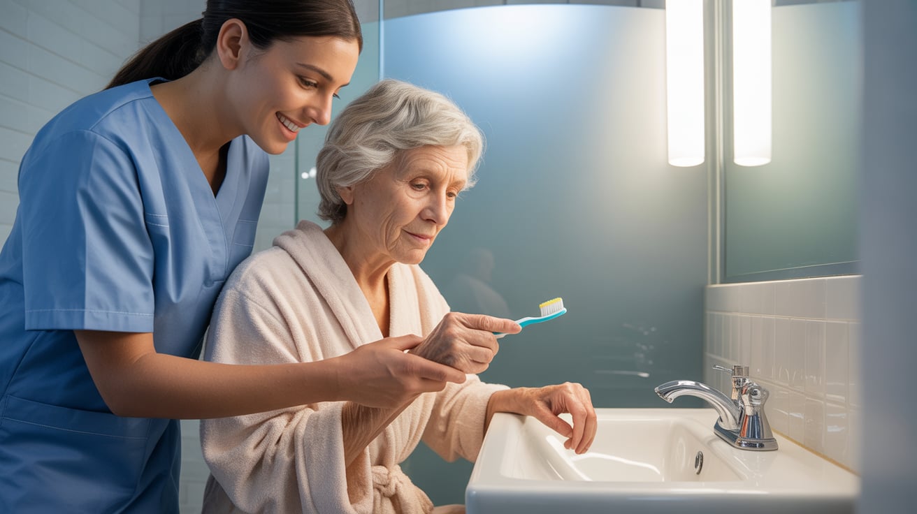 Personal carer supporting independence