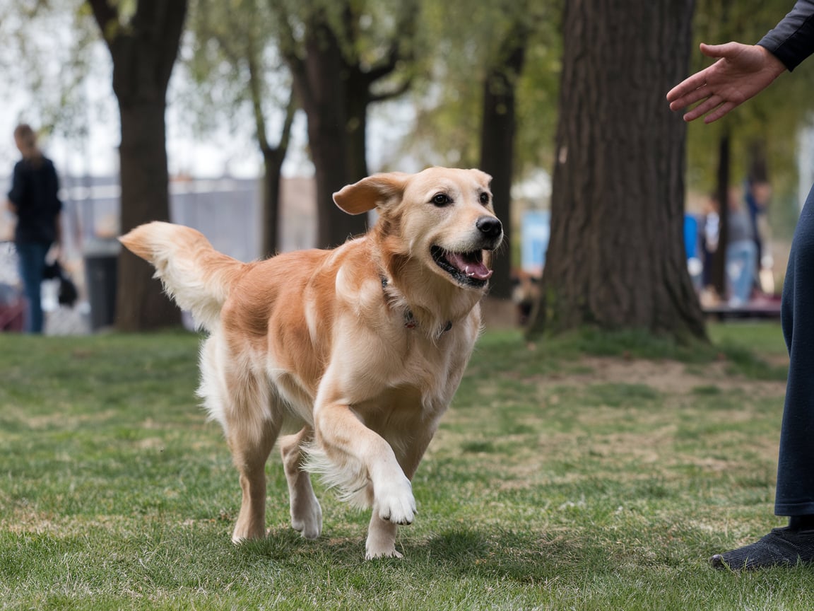 A curious dog tilting its head, appearing to listen intently