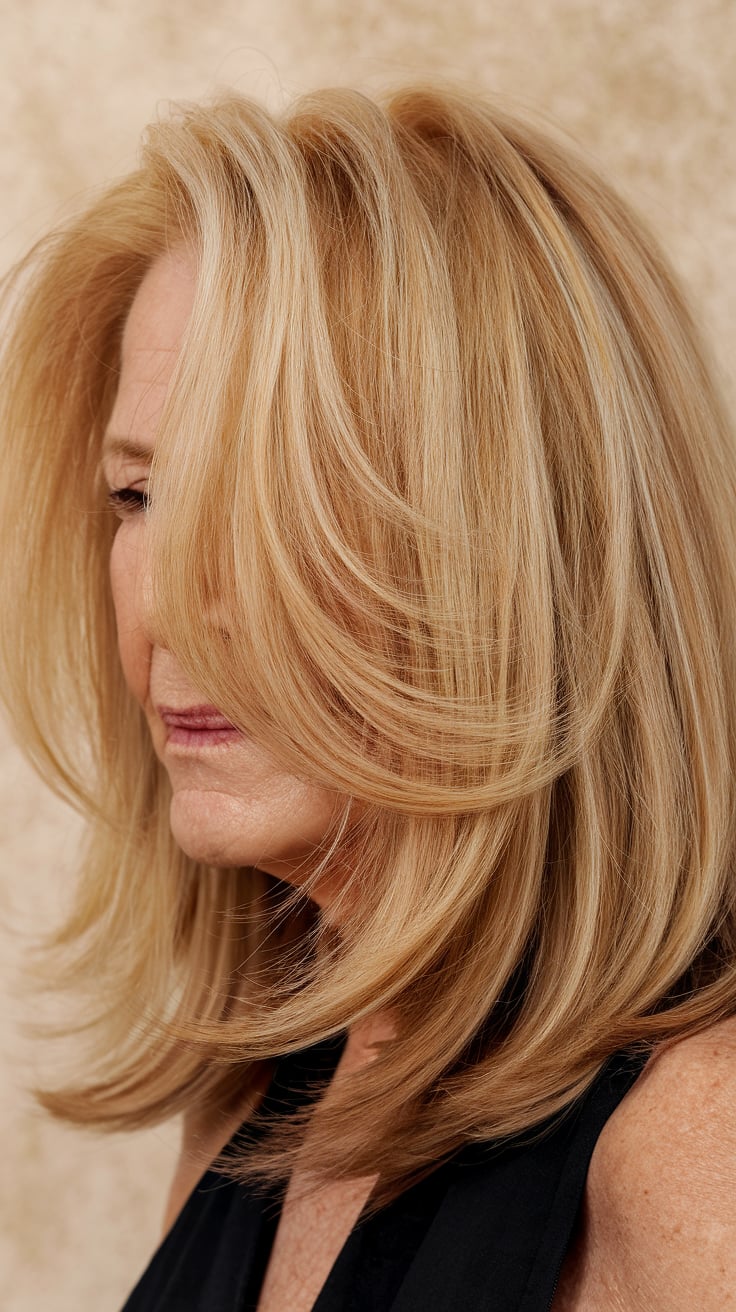 medium length hairstyles for women over 70