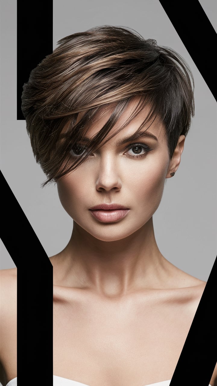 long bob with layers and bangs