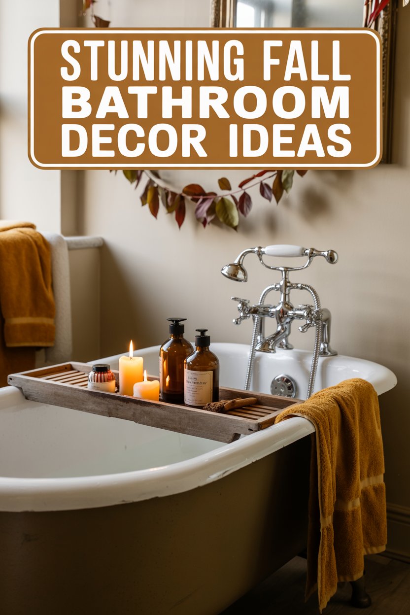 Fall bathroom decor ideas