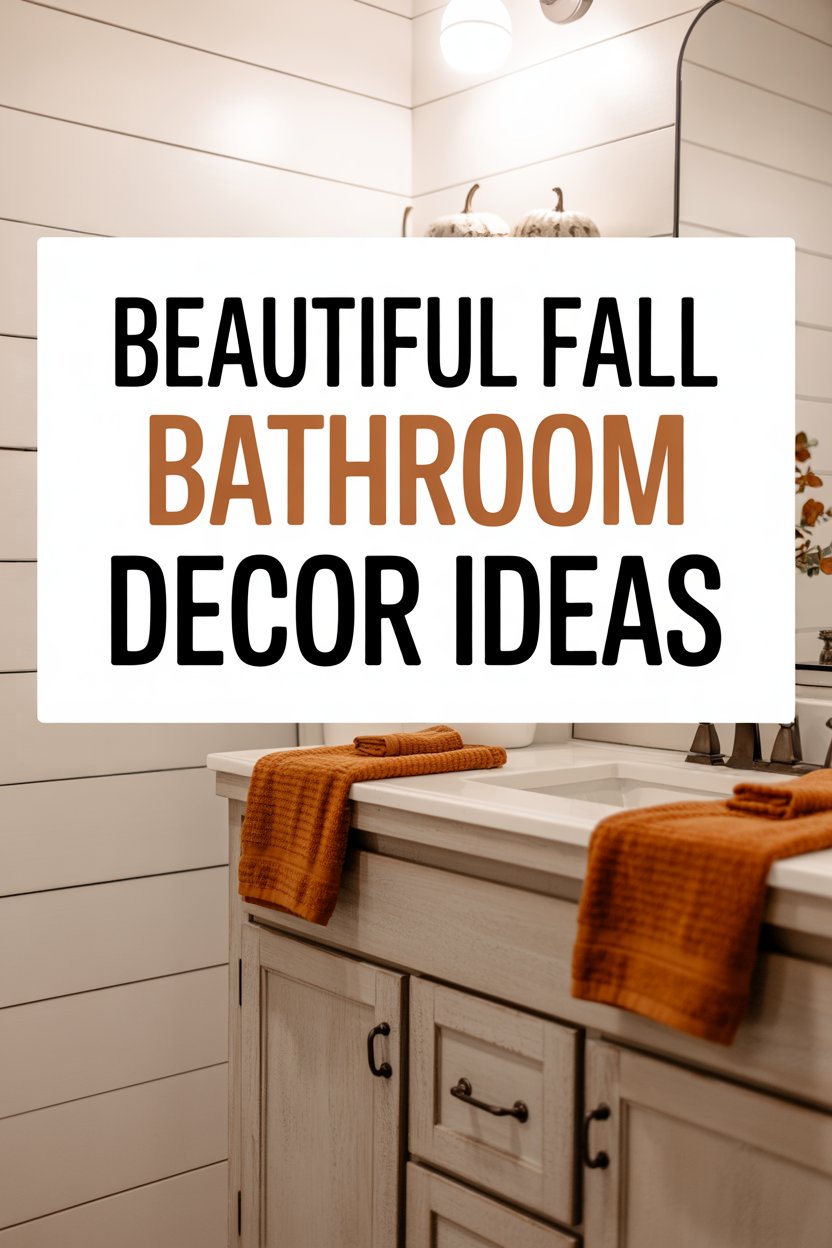 Fall Bathroom Decor Ideas