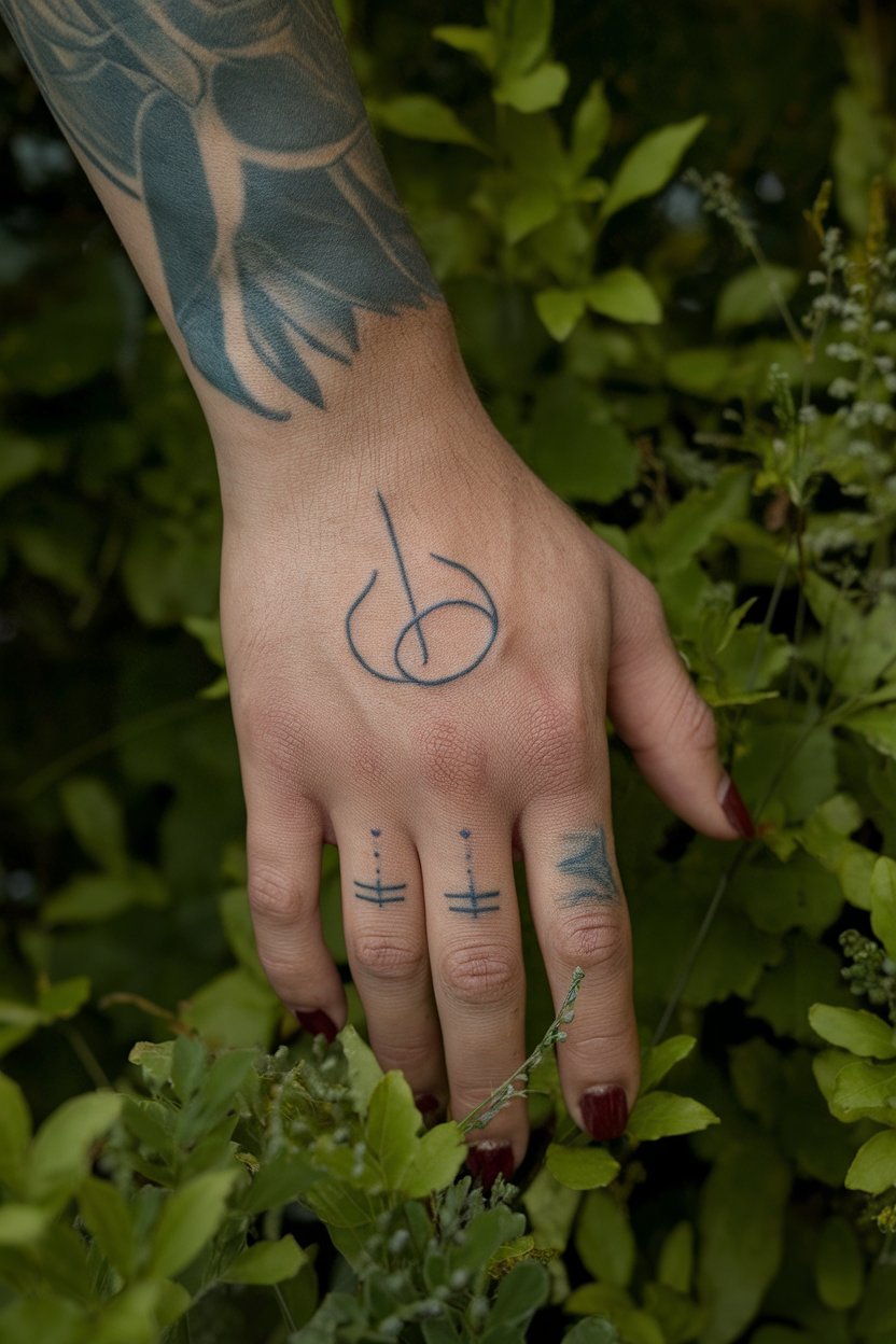 Sukuna Finger Mark Tattoo hand tattoo