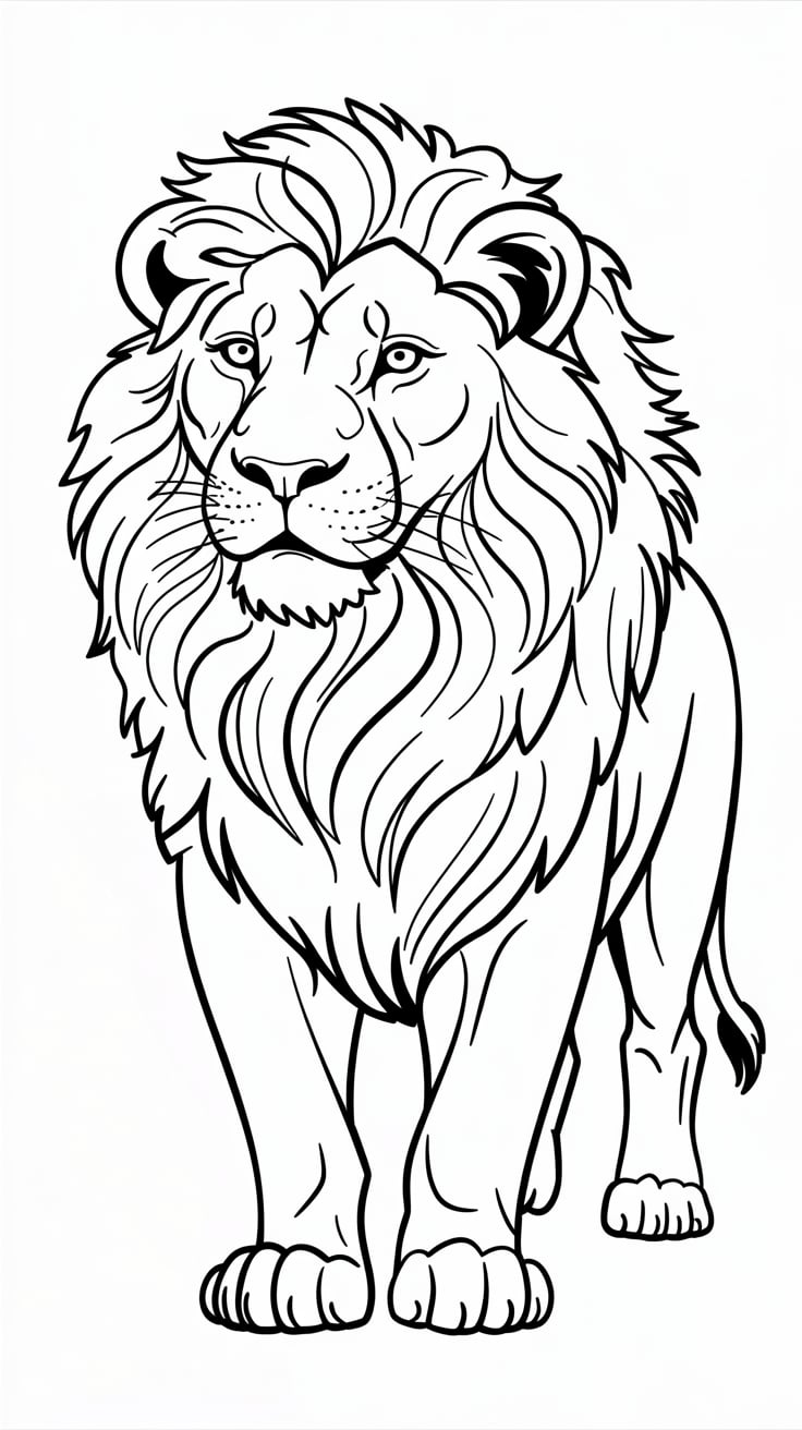 lion coloring pages printable