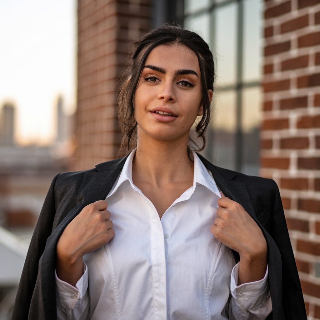 confident body language