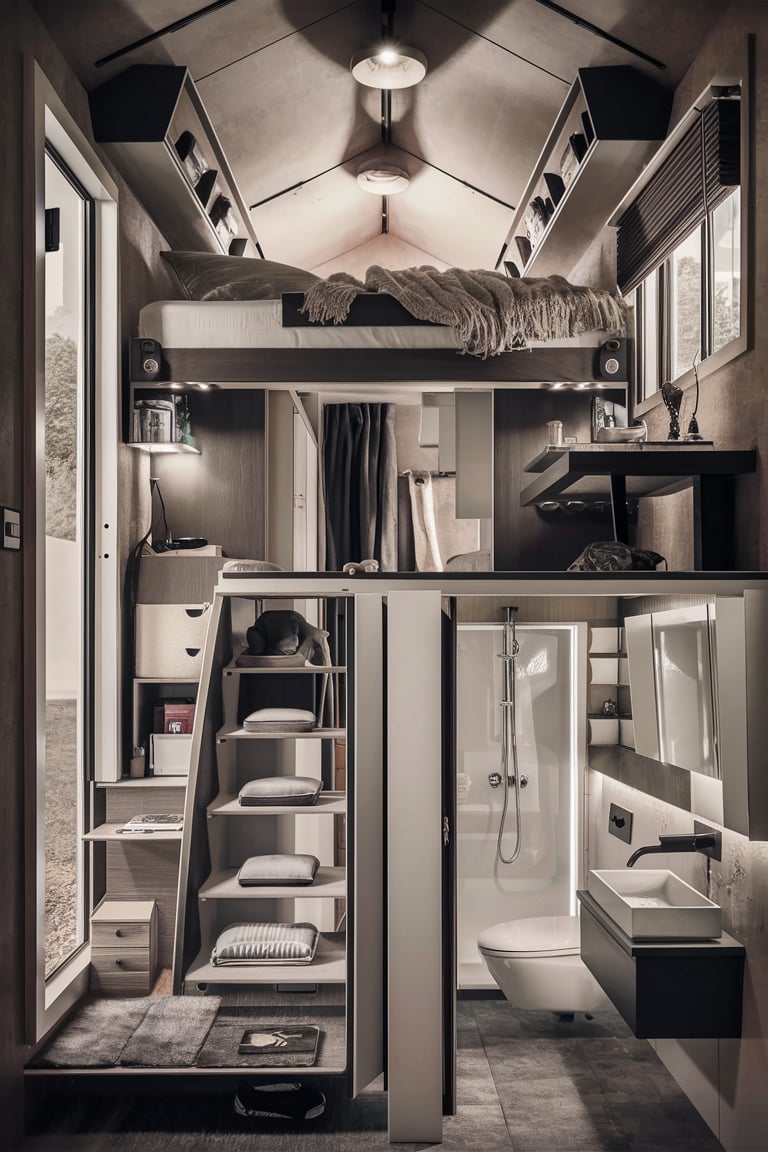 13 Tiny Home Bedroom Bathroom Ideas: Maximizing Space and Style