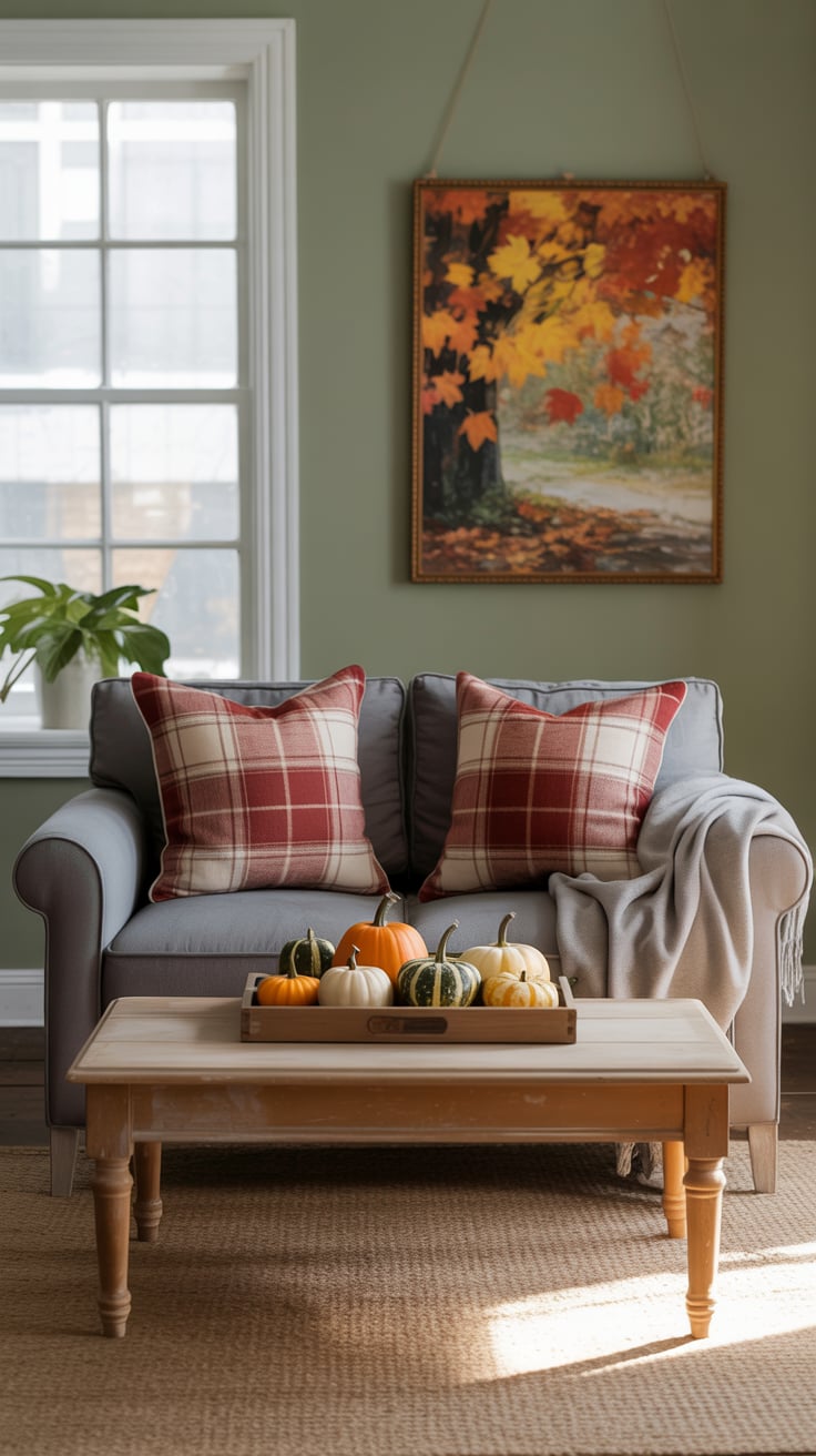 Living Room Fall Decor Ideas