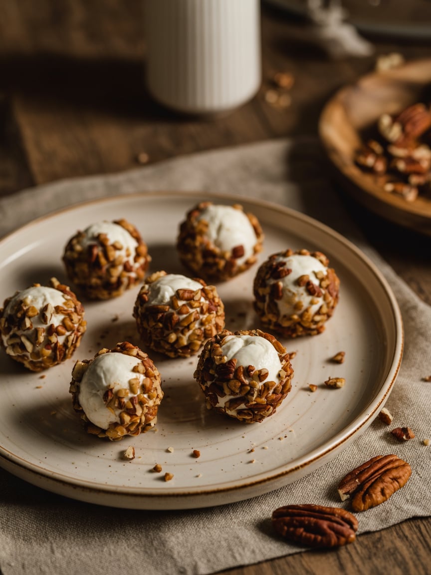 Pecan-Crusted Goat Cheese Balls