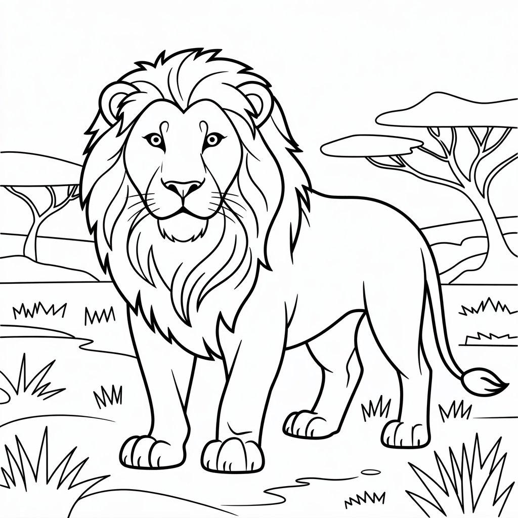 lion coloring pages printable