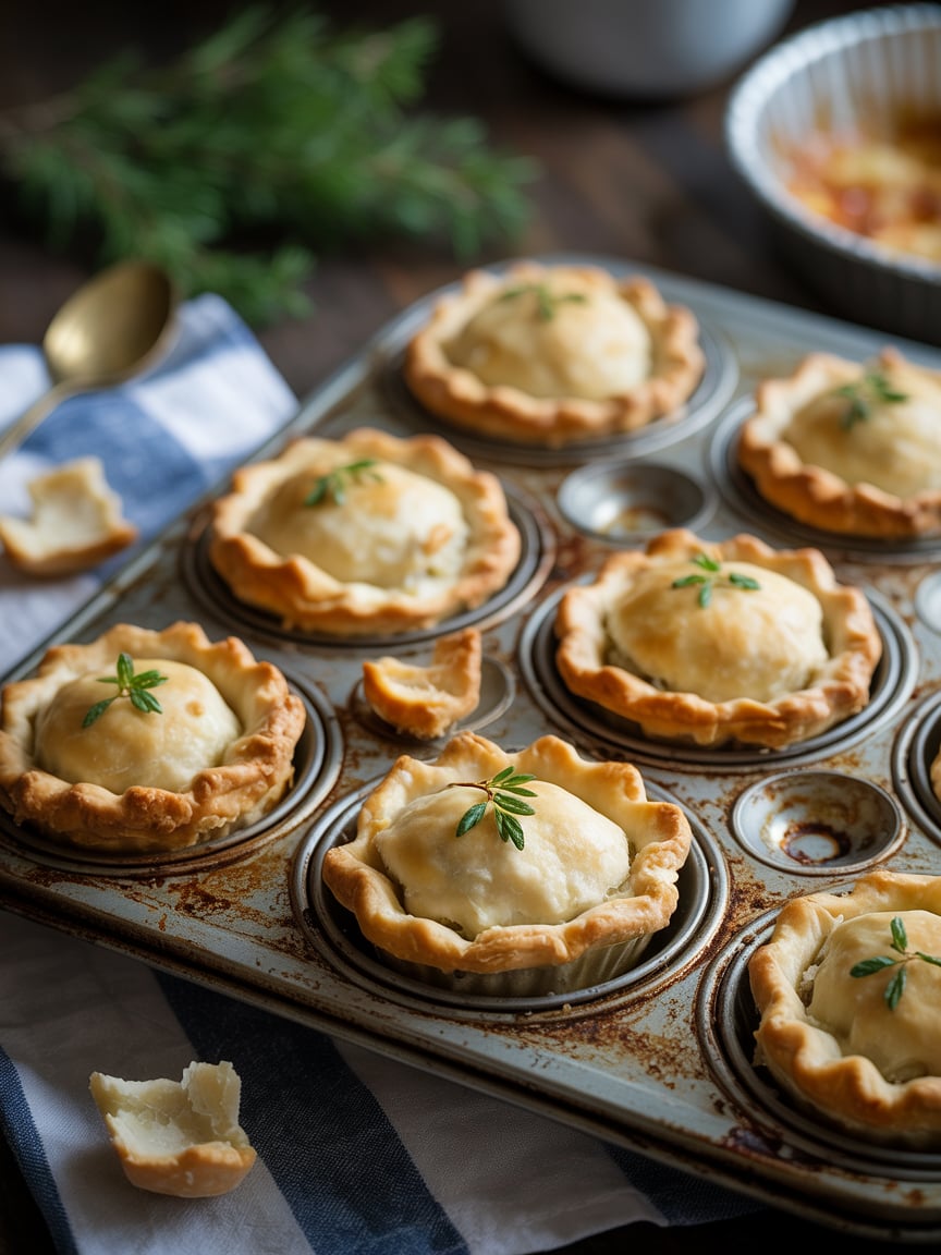 mini chicken pot pies 