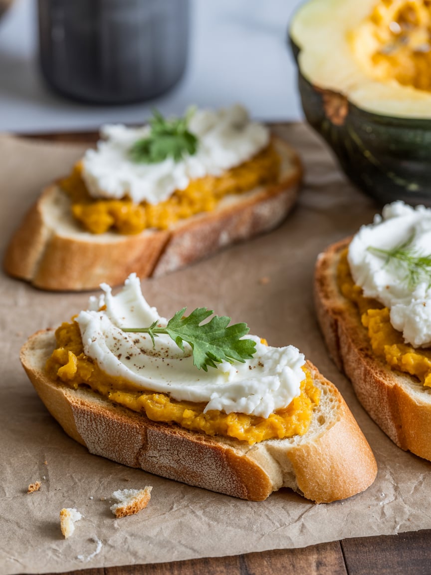 Acorn Squash Crostini