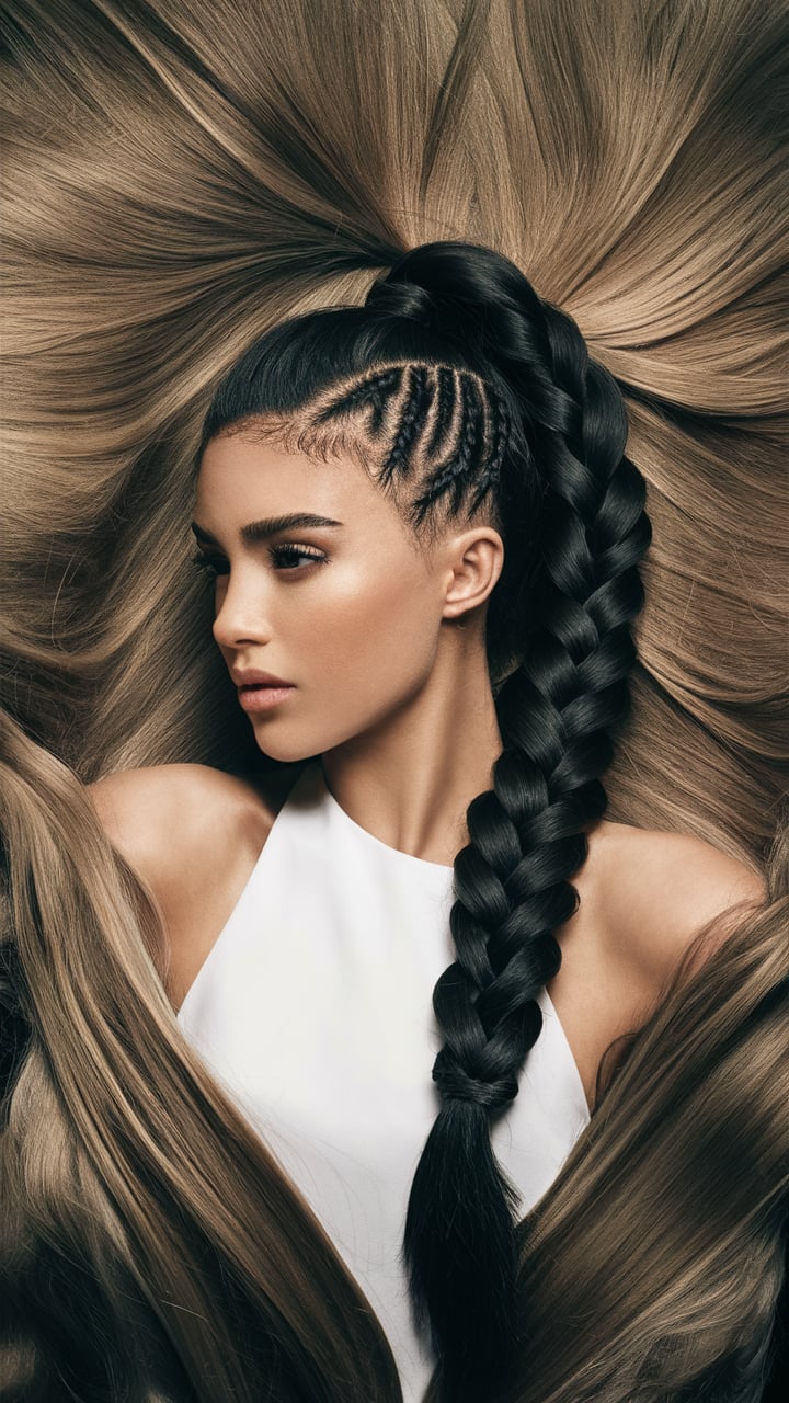 Rope Braided Ponytail