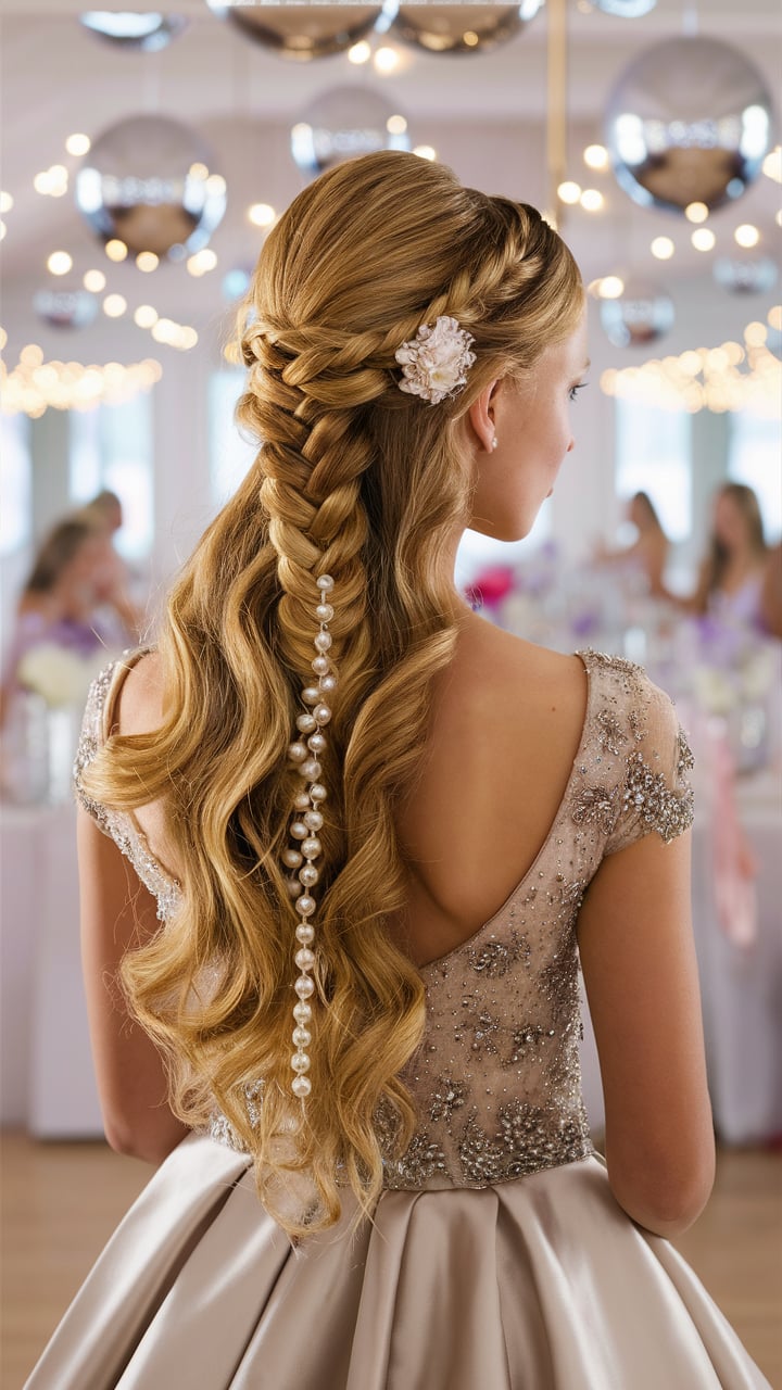 Half-Up Fishtail Braid